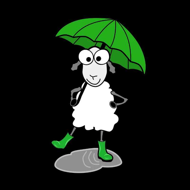 Sheep with rubber boots