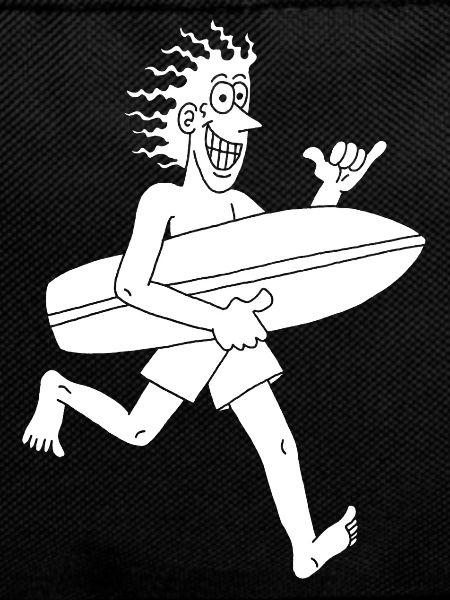 Surfeur impatient (blanc)