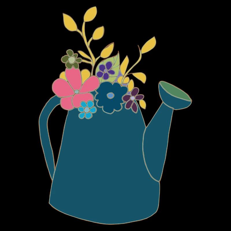 Watering can blue