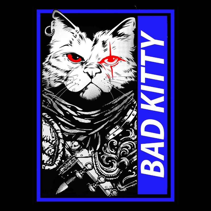 Naughty Neko: Blue Bad Kitty! Paws Off Samurai