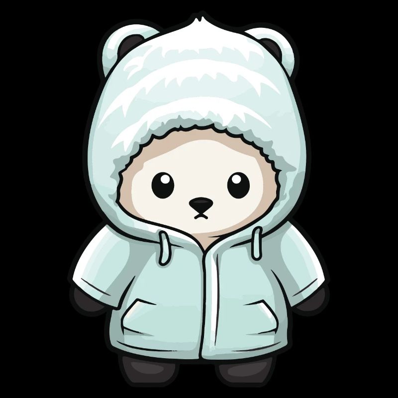 Eisbär Winter Polar Bär Comic