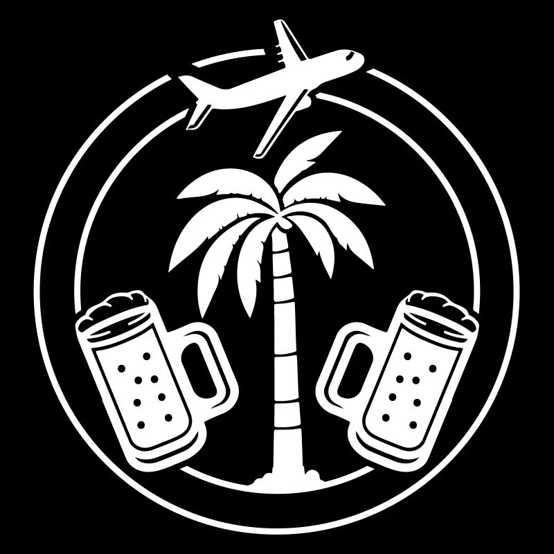 Beer, Palm Trees, Vacation, Airplane