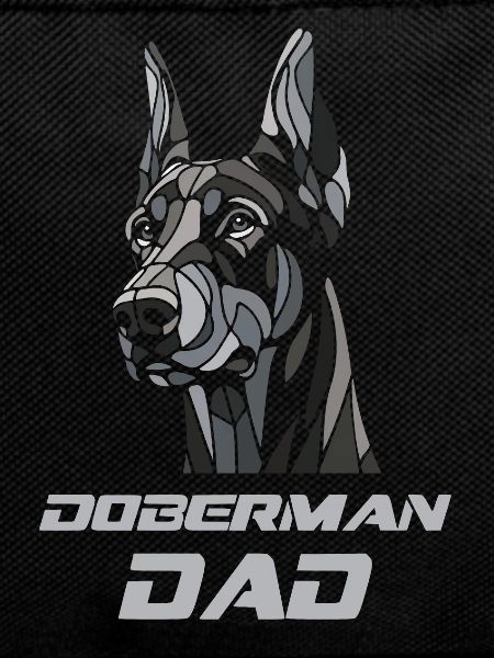 Doberman dad dog head