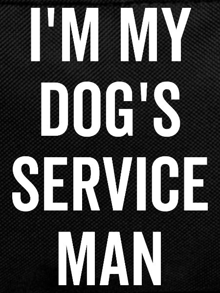 Ich bin der Servicemann meines Hundes