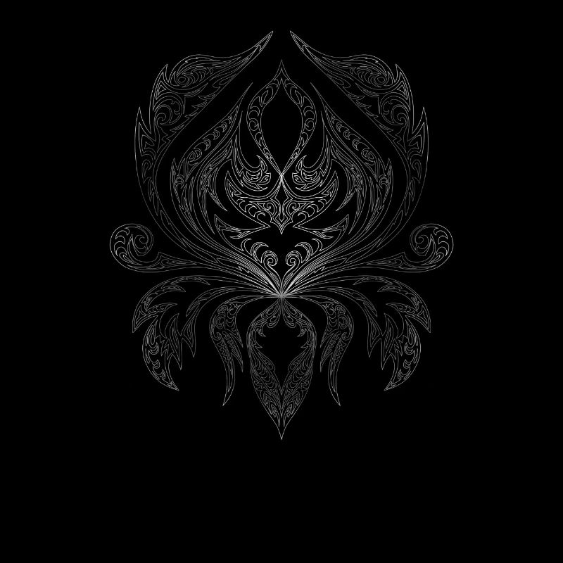 Silver Filigree Ornament Pattern