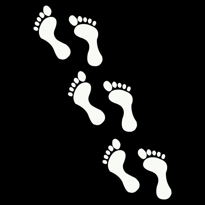 Small footprints on black