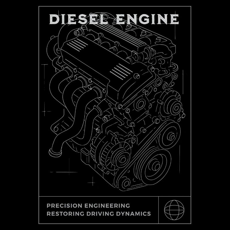 Plan de moteur diesel