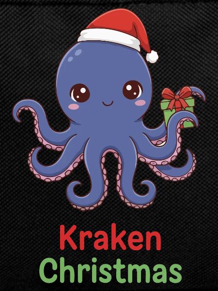 Kraken Christmas Octopus Mascot