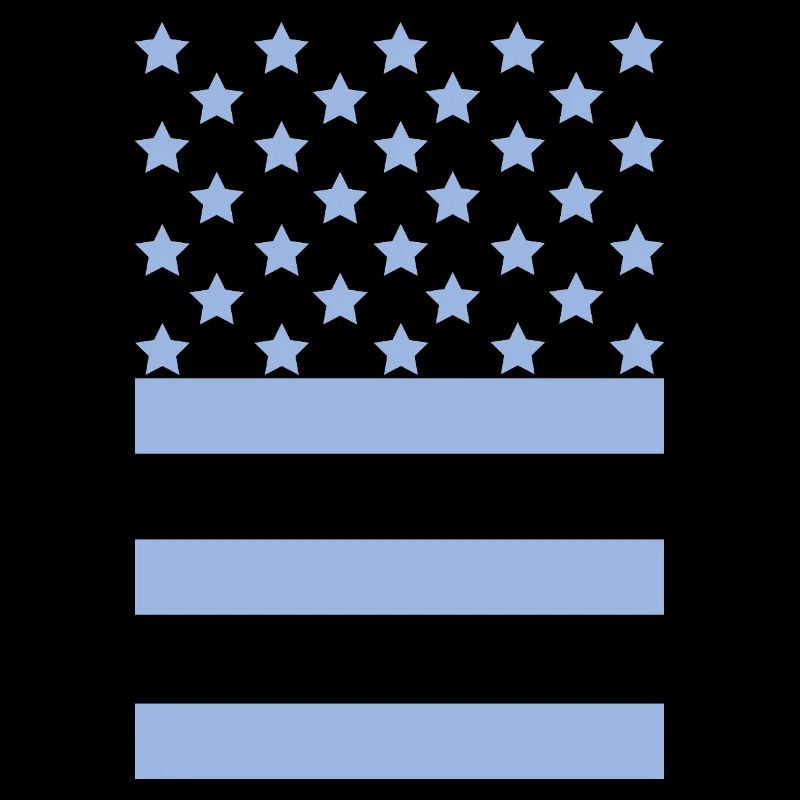 Light Blue Flag – Stars & Stripes Design