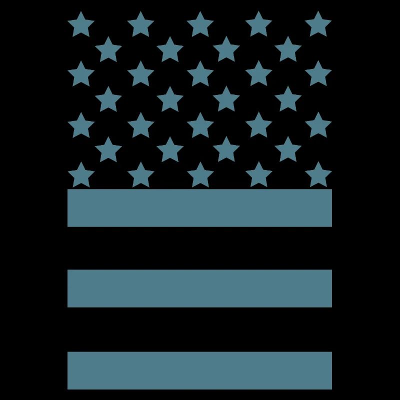 Teal star stripe