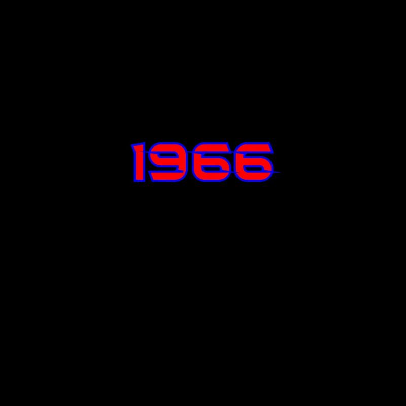 Typographie rétro néon de 1966