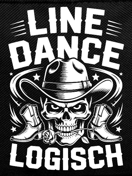 Line Dance Skull Logo
