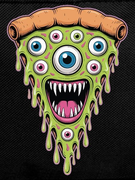 Drippy Eye Pizza Monster