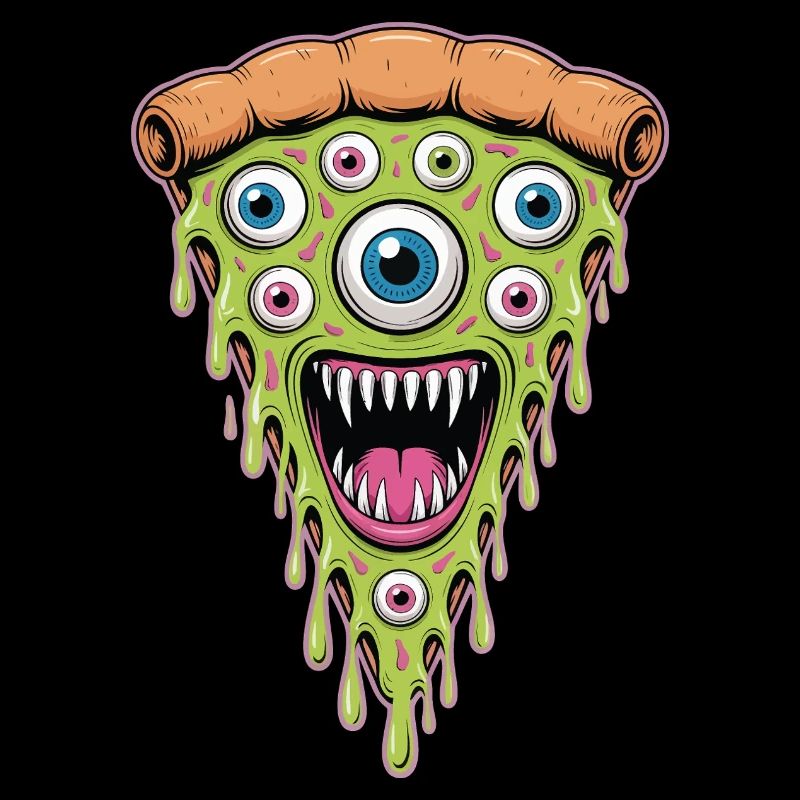 Drippy Eye Pizza Monster