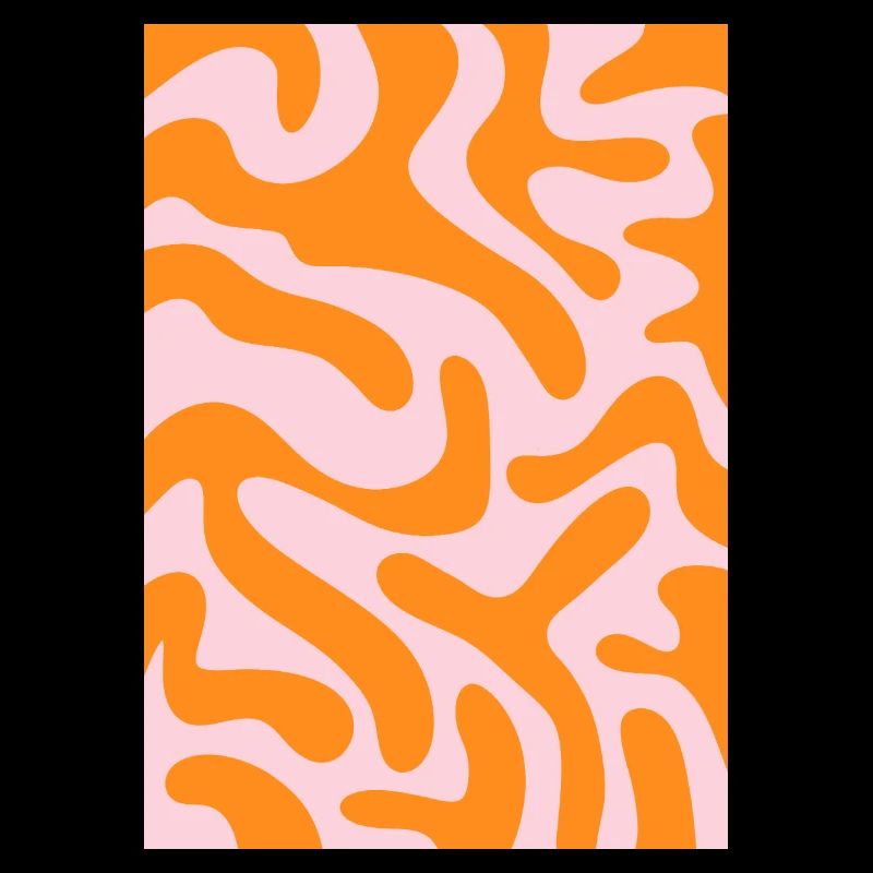 Funky tiger - orange rosa
