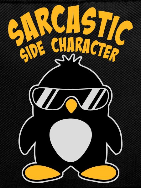 Penguin Sarcastic Side Character Sunglasses Logo