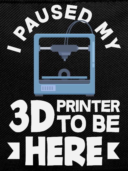 I paused my 3D printer funny