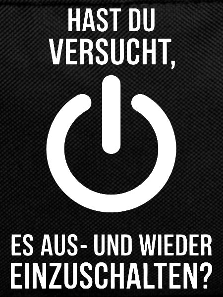 Neustart Motiv: Power Knopf