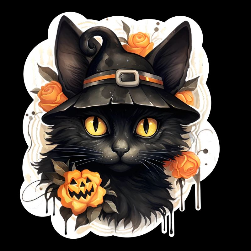 Chat noir d’Halloween