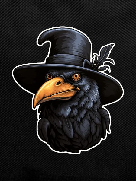 Halloween Crow with Hat