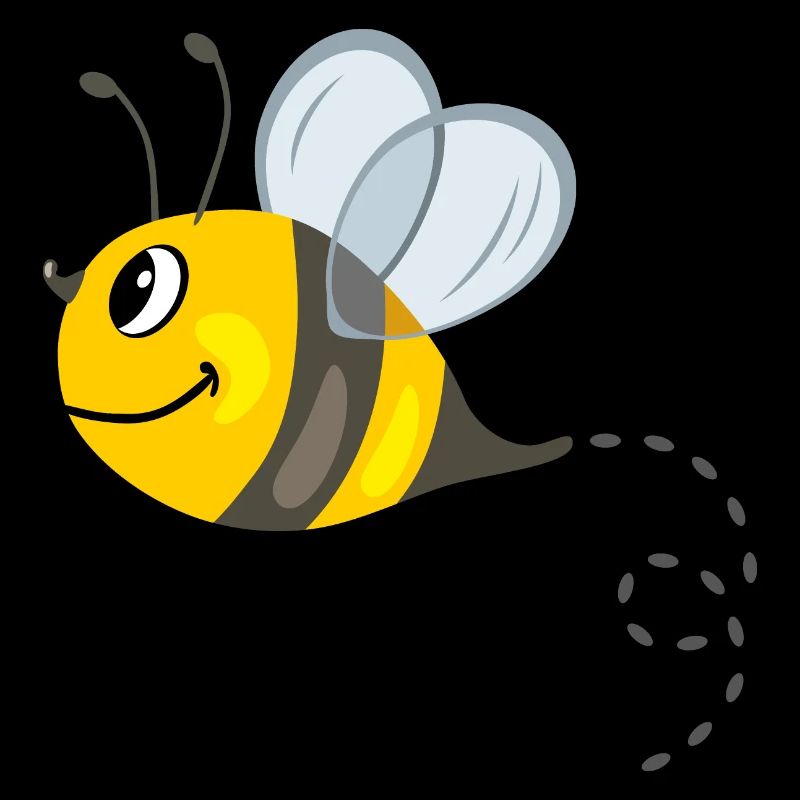 Happy funny bee