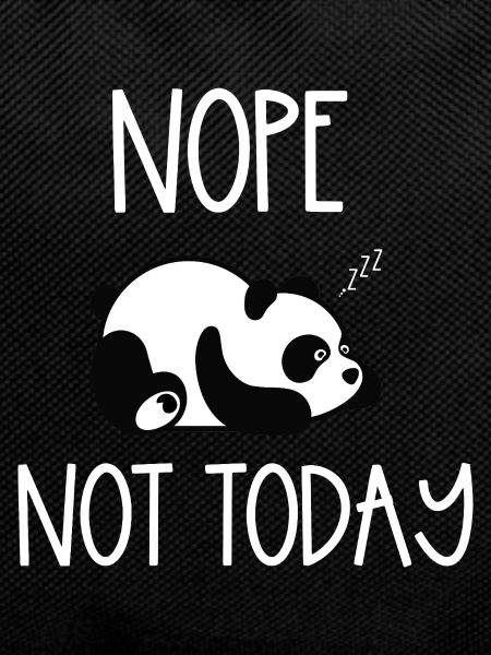 Nope not today panda