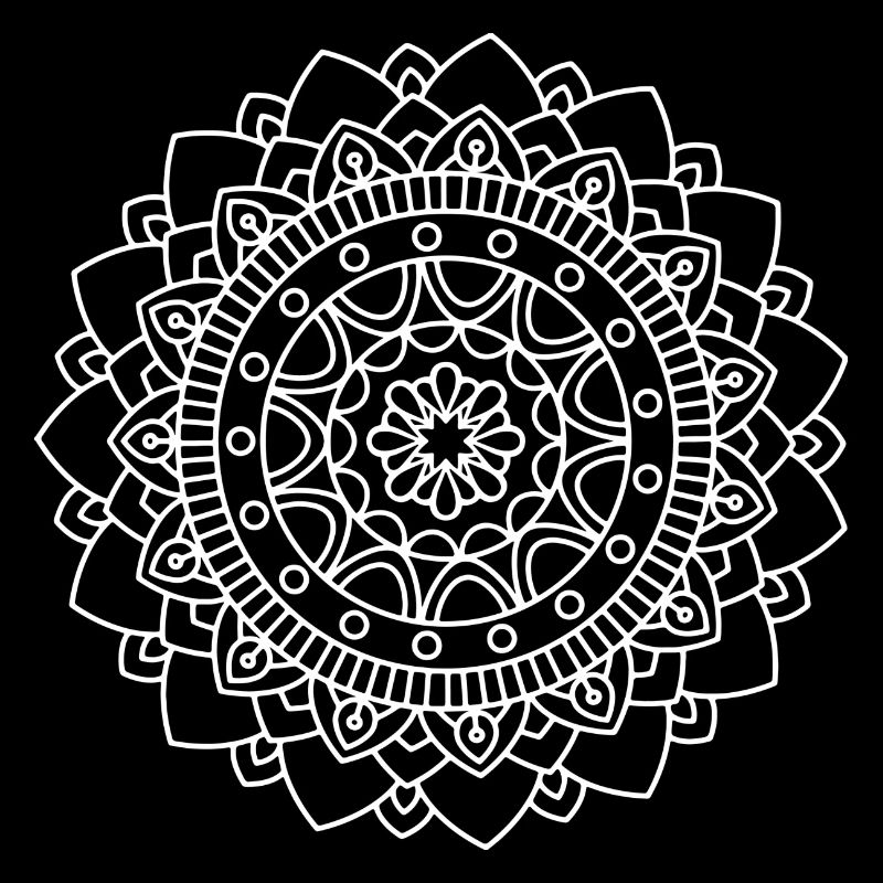 Mandala No. 4 - weiß/white