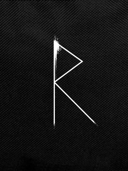 Raidho | Rune | Futhark | white