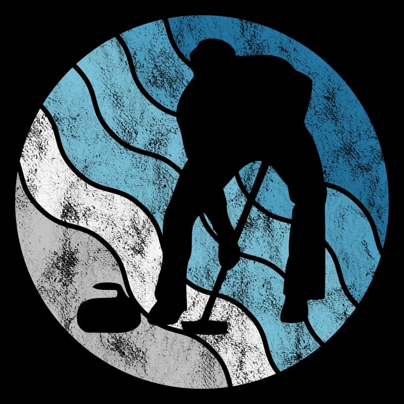 Curling sur glace Curling Retro Cadeau