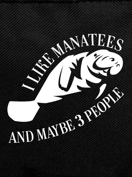 Manatee Dugong with funny saying