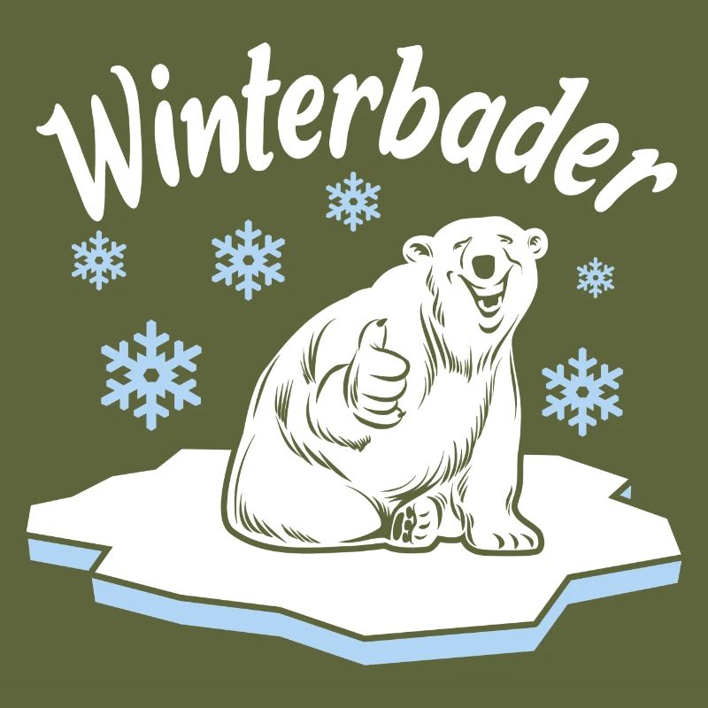 Winterbader Eisbaden Eisbad Spruch