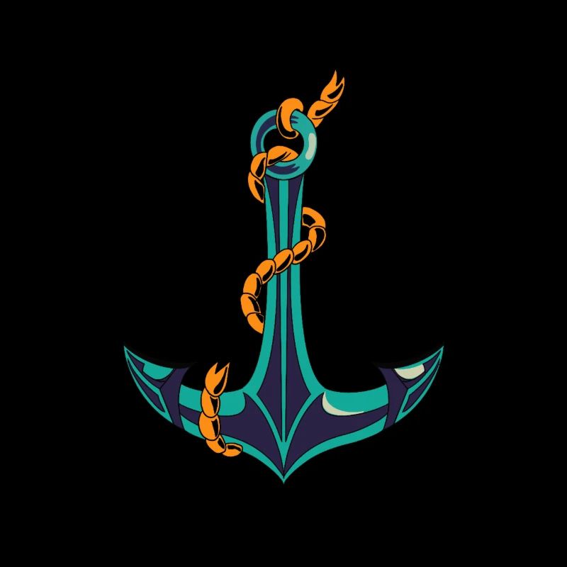 Anchor with knots