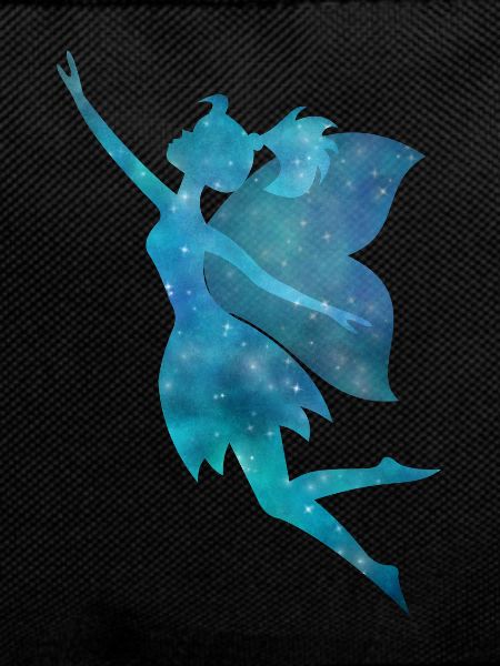 Fairy Galaxy silhouette Turquoise