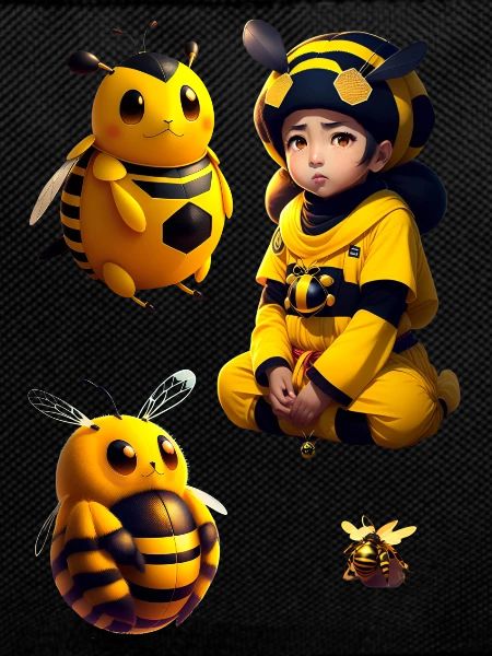 kawaii bee child