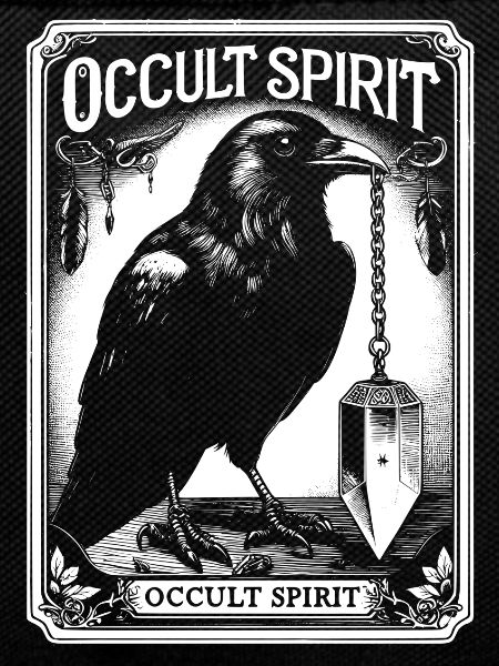 Occult Spirit Raven Pendulum