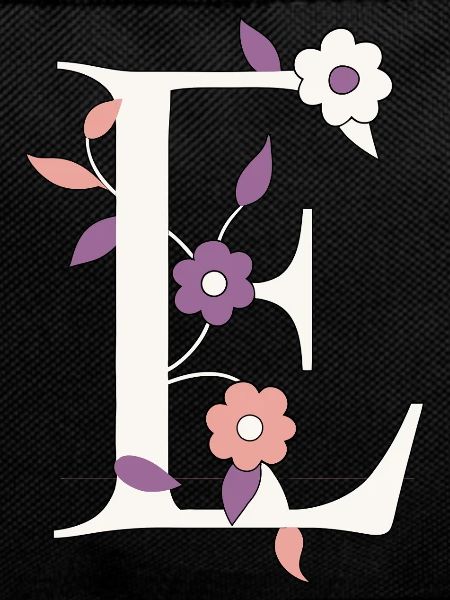 Letter E Monogram Retro