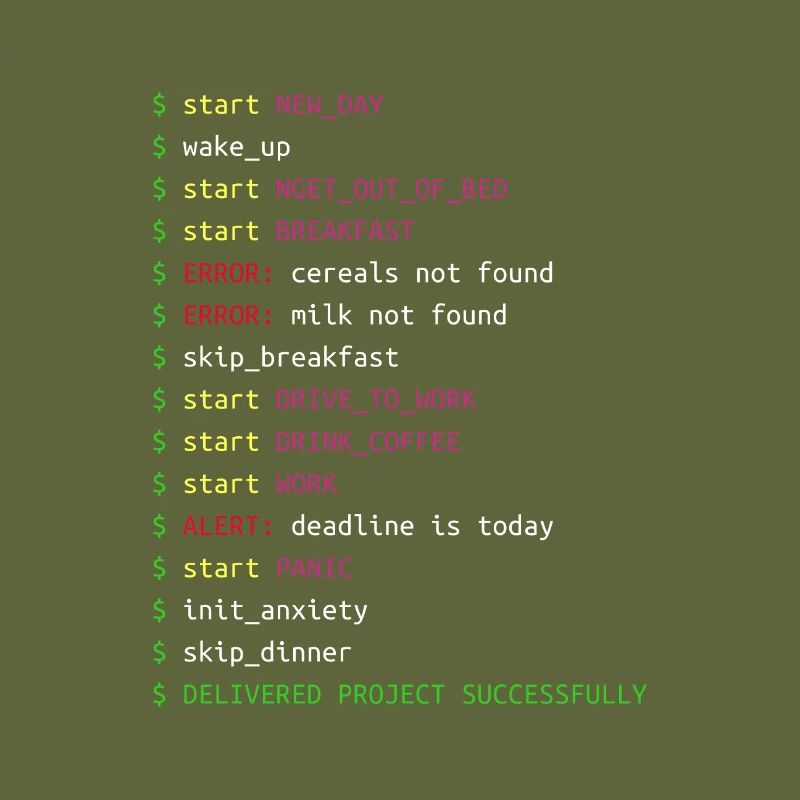 Tag im Leben eines Programmierers Coding Geek Geschenk