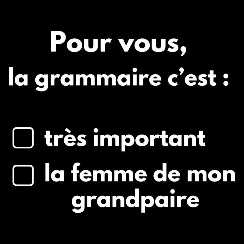 pour vous la grammaire