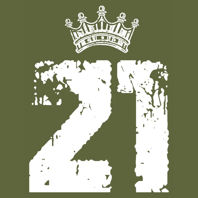 21 Number crown