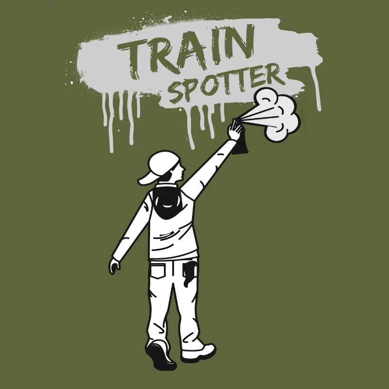 Graffiti train spotter