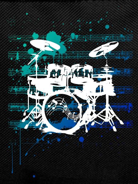 Silhouettes of the drums