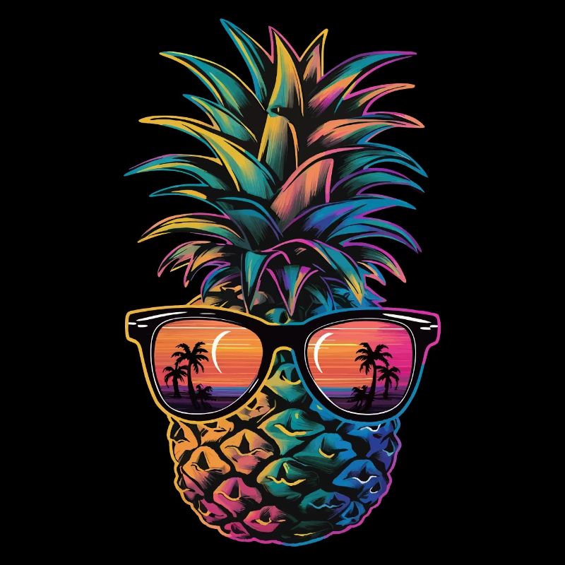 Pineapple tropical hawaiian fruit