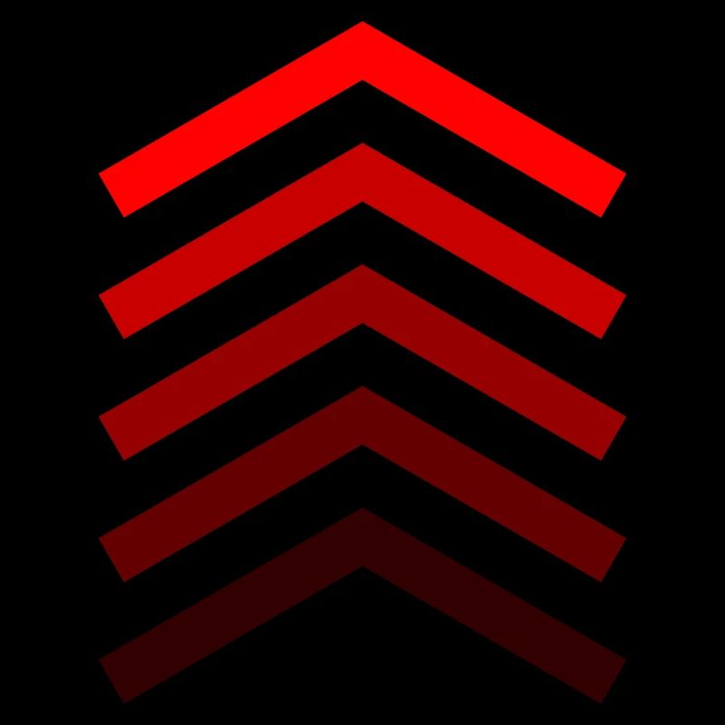 Barres rouges comme cadeau de chemise de conception de groupe de flèches