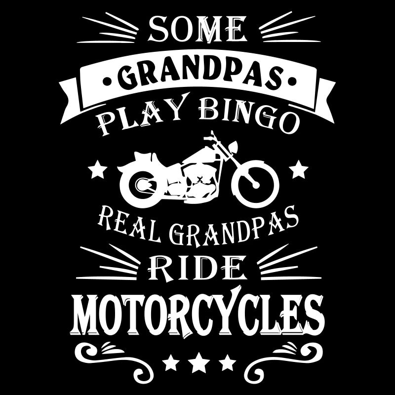 Motorcycle Biker Grandpa