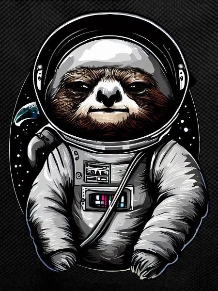 Sloth Astronaut - Space Animal Design