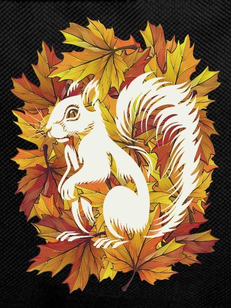 Herbstliches Eichhörnchen