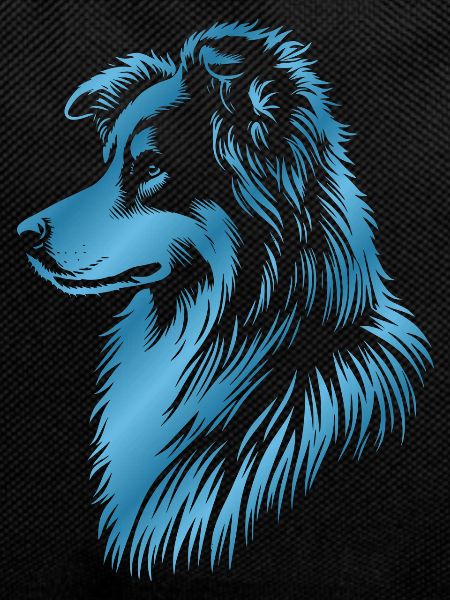 Herding dog blue