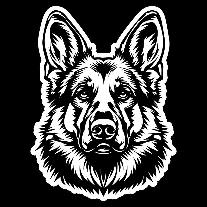 German Shepherd Dog Dog Head