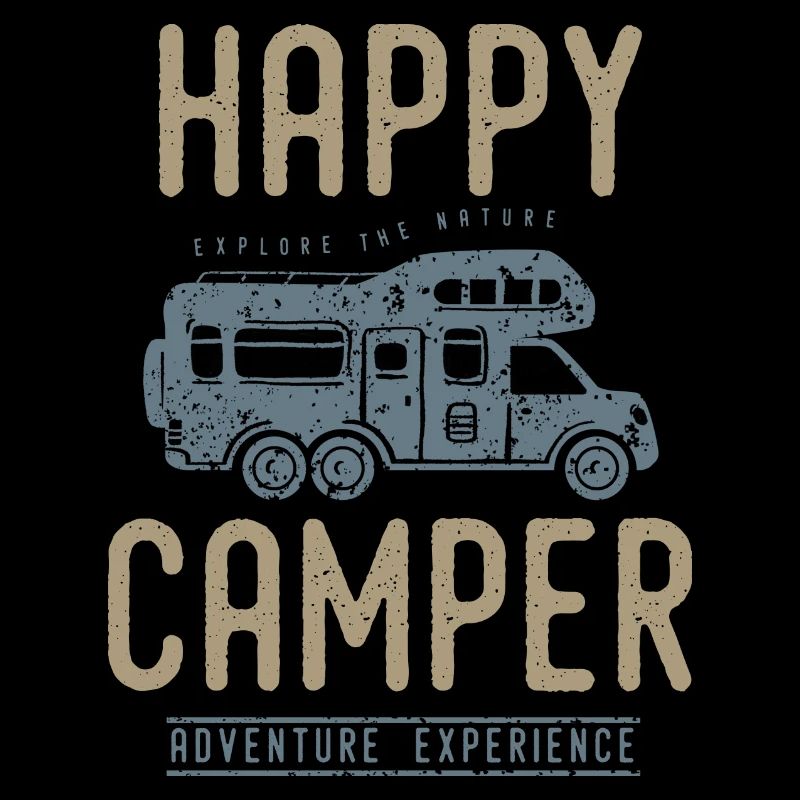 Happy camping christmas birthday tshirt