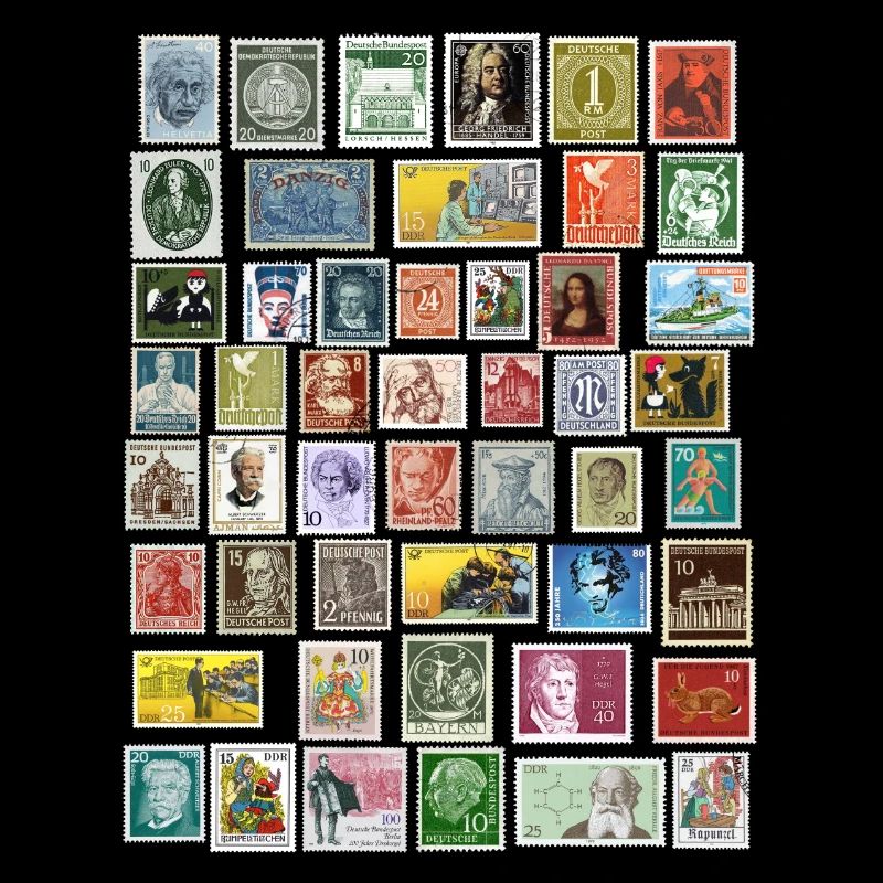 Design of postage stamps